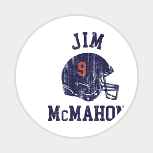 Jim McMahon Chicago Helmet Font Magnet